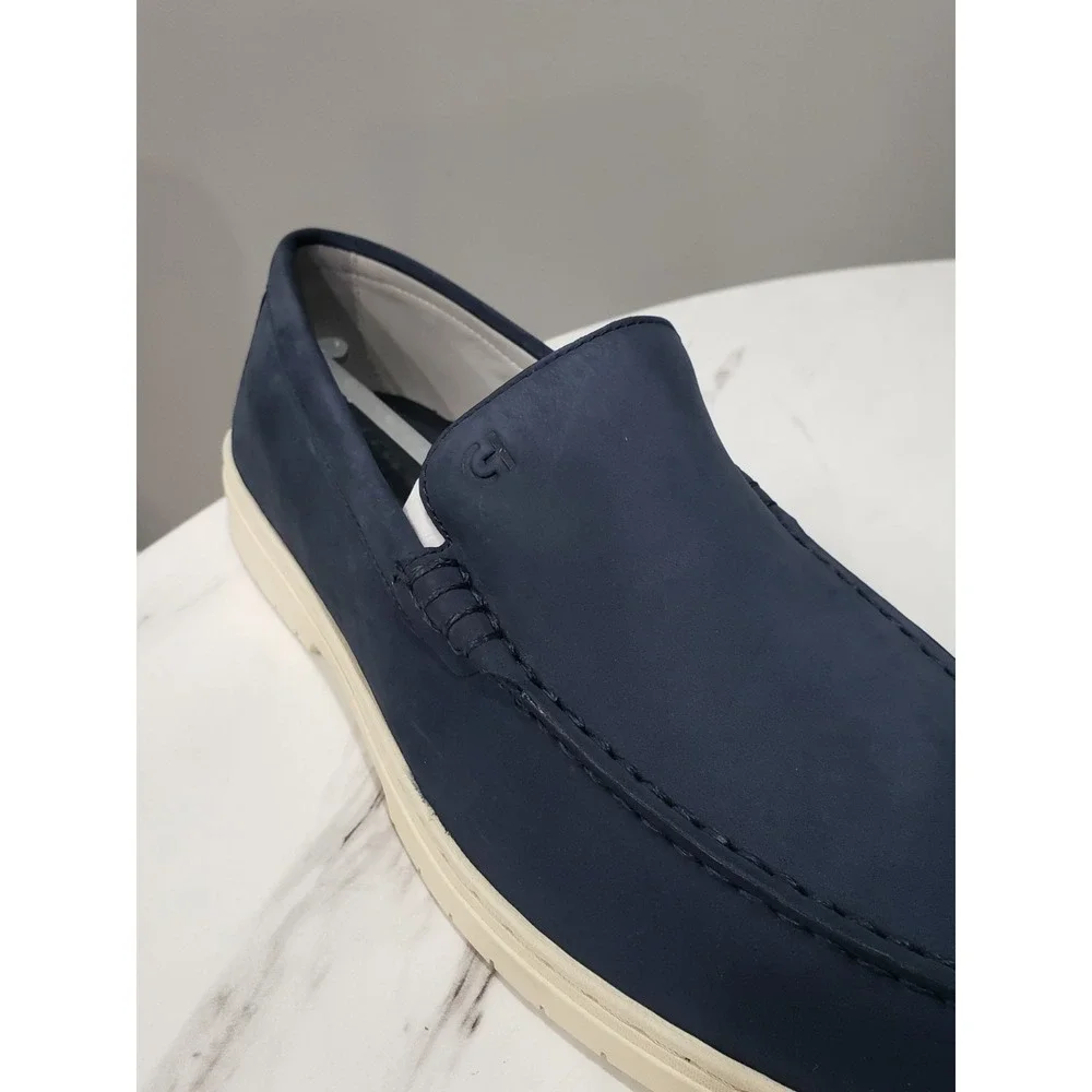 NEW NO BOX SZ 9.5 Cole Haan Original Grand Greenwich Venetian NAVY NUBUCK LOAFER